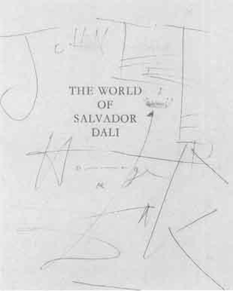 World of Salvador Dali, decorated text page by Salvador Dali