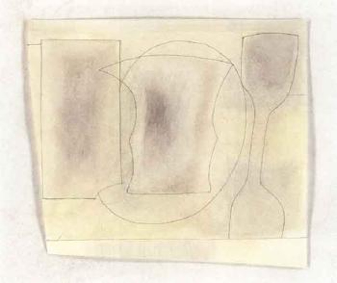 Glass, goblet and jug by Ben Nicholson, O.M.