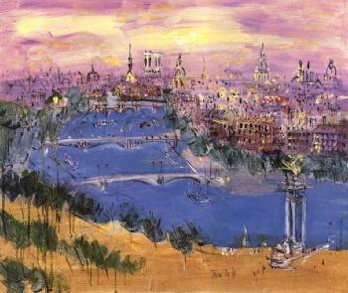 Paris - La Seine au pont Alexandre III by Jean Dufy