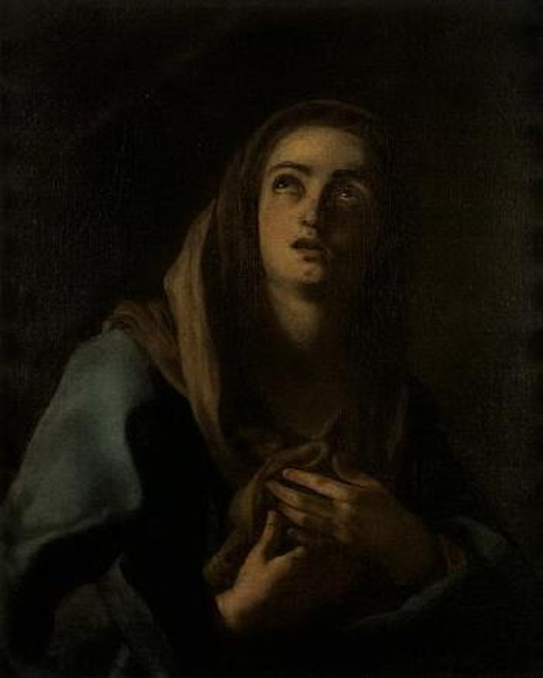 Virgin praying by Francesco de Mura