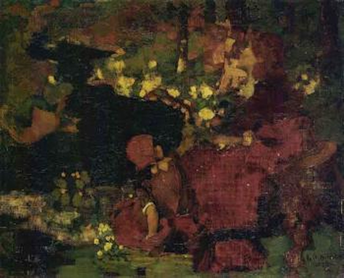 Pool in the woods by Edward Atkinson Hornel