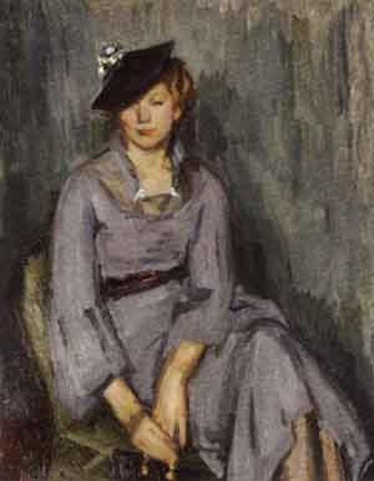 Girl in blue by Louis Ritman