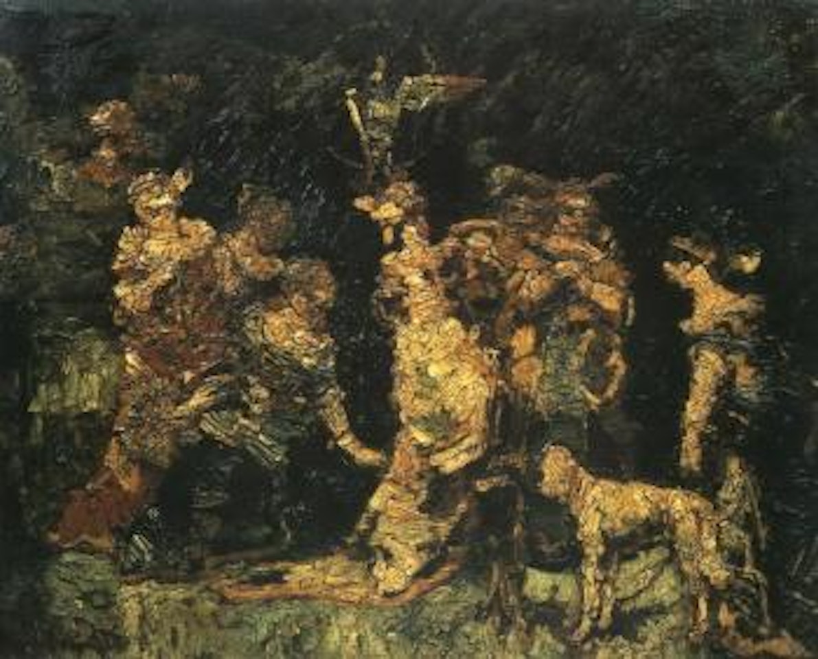 In the circus by Adolphe Monticelli