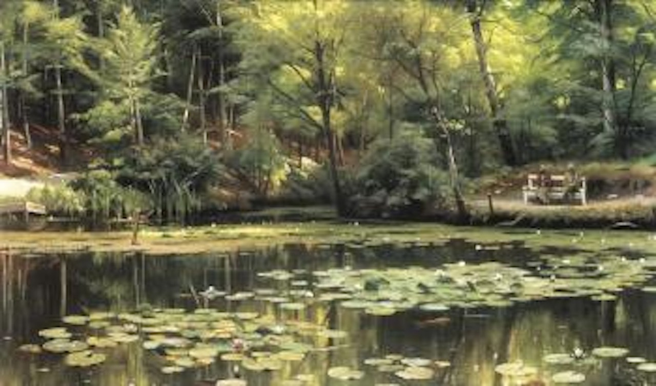 Water lilies by Peder Mork Monsted