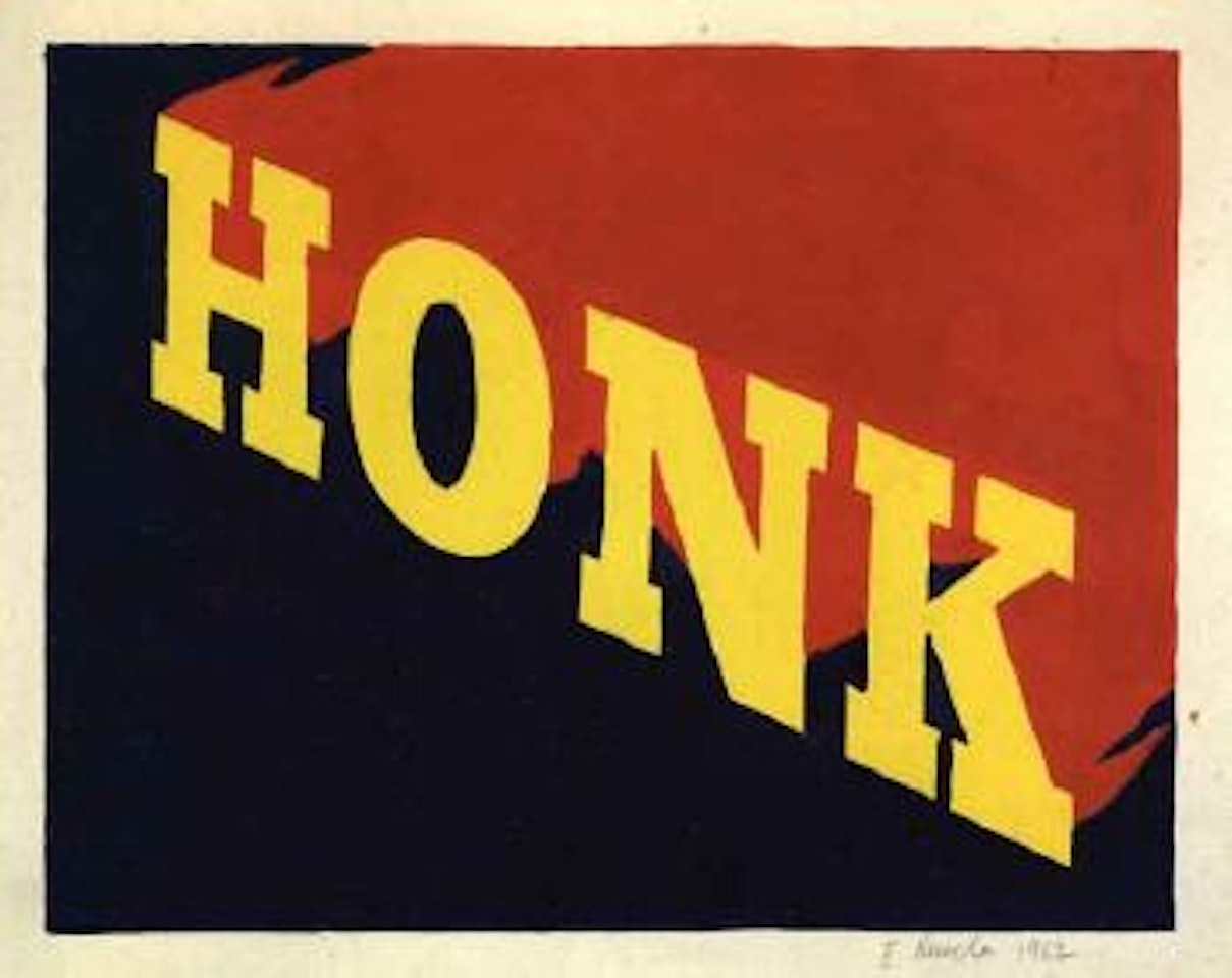 Honk by Ed Ruscha