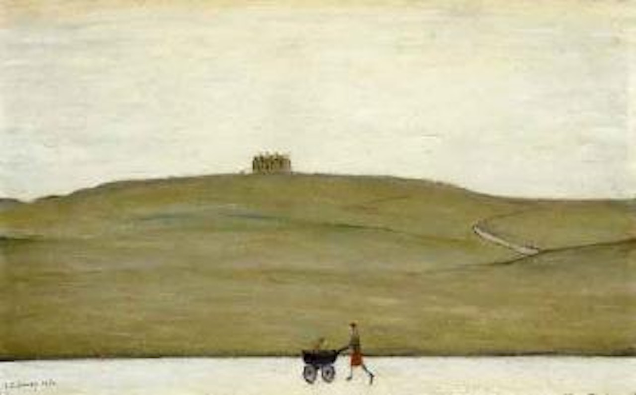 Winding road by Laurence Stephen Lowry