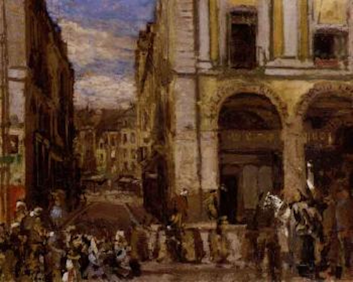 Les Arcades de la Bourse, Dieppe by Walter Richard Sickert