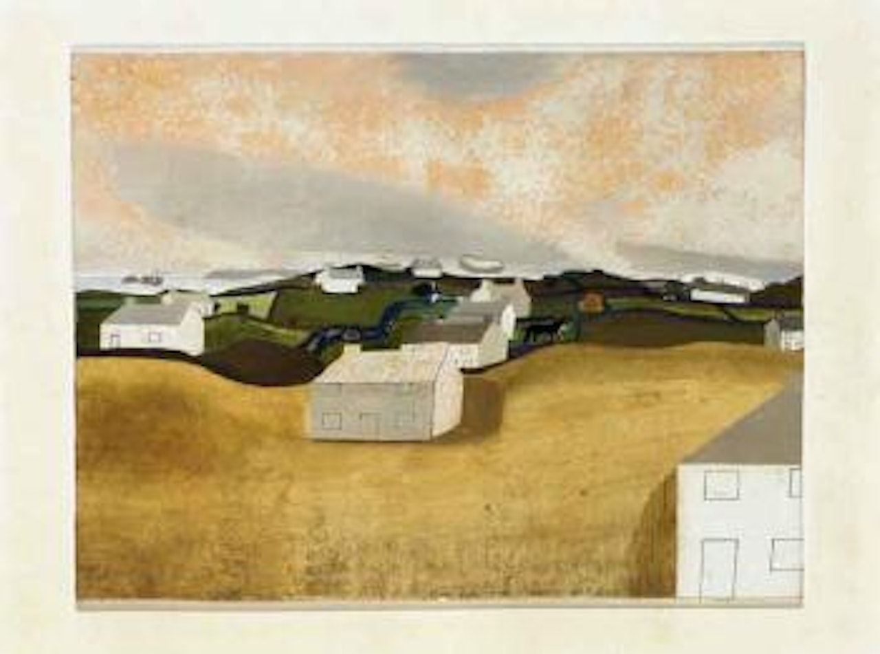 Halse Town, Cornwall, Version I by Ben Nicholson, O.M.