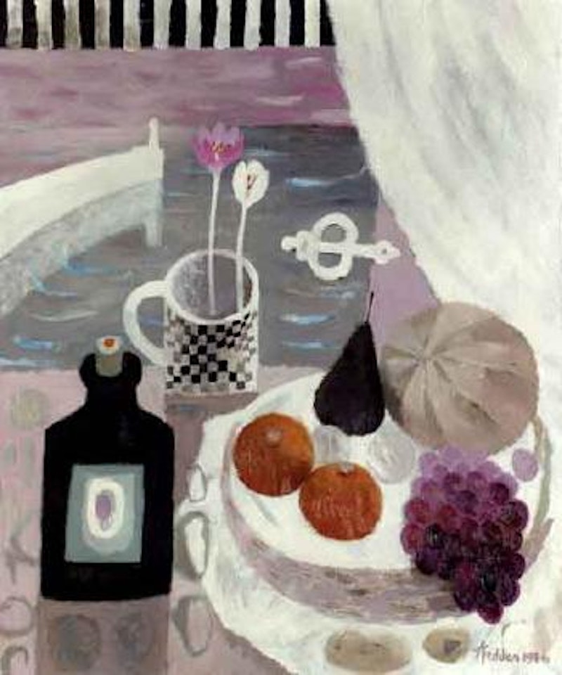 Checked mug by Mary Fedden