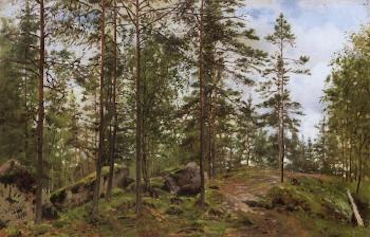 Rocky forest by Vladimir Makovsky