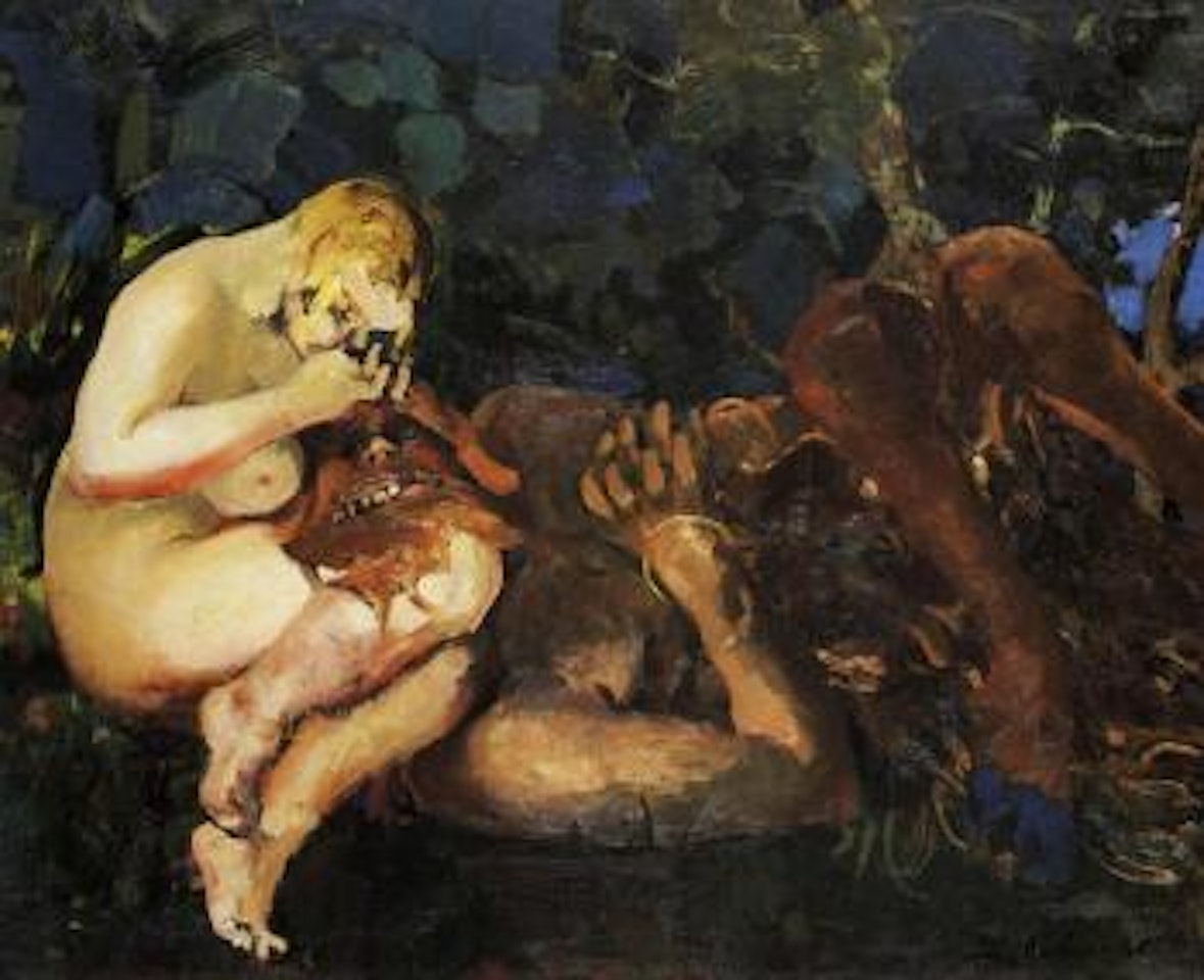 Nude with satyr by Filip Malyavin