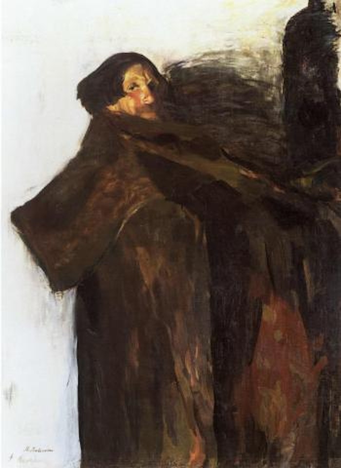 Portrait of Andrei Ivanovich Maliavin, the artist's father by Filip Malyavin