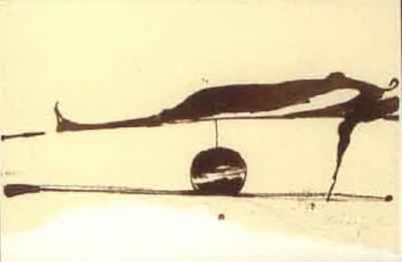 Untitled - liegender frauenakt uber jugel by Joseph Beuys