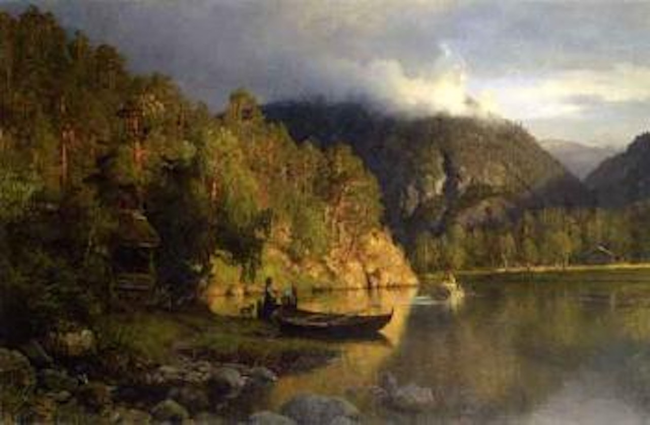 Coming home from the outfarm by Anders Monsen Askevold