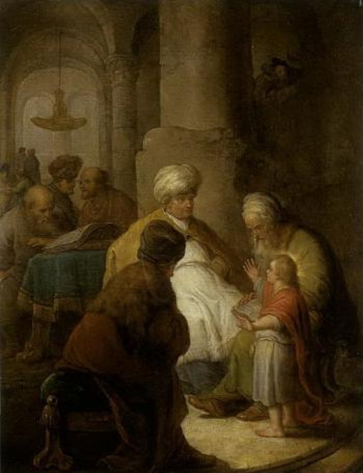 Christ and the Doctors of Law. Departure of the Prodigue Son by Christian Wilhelm Ernst Dietrich