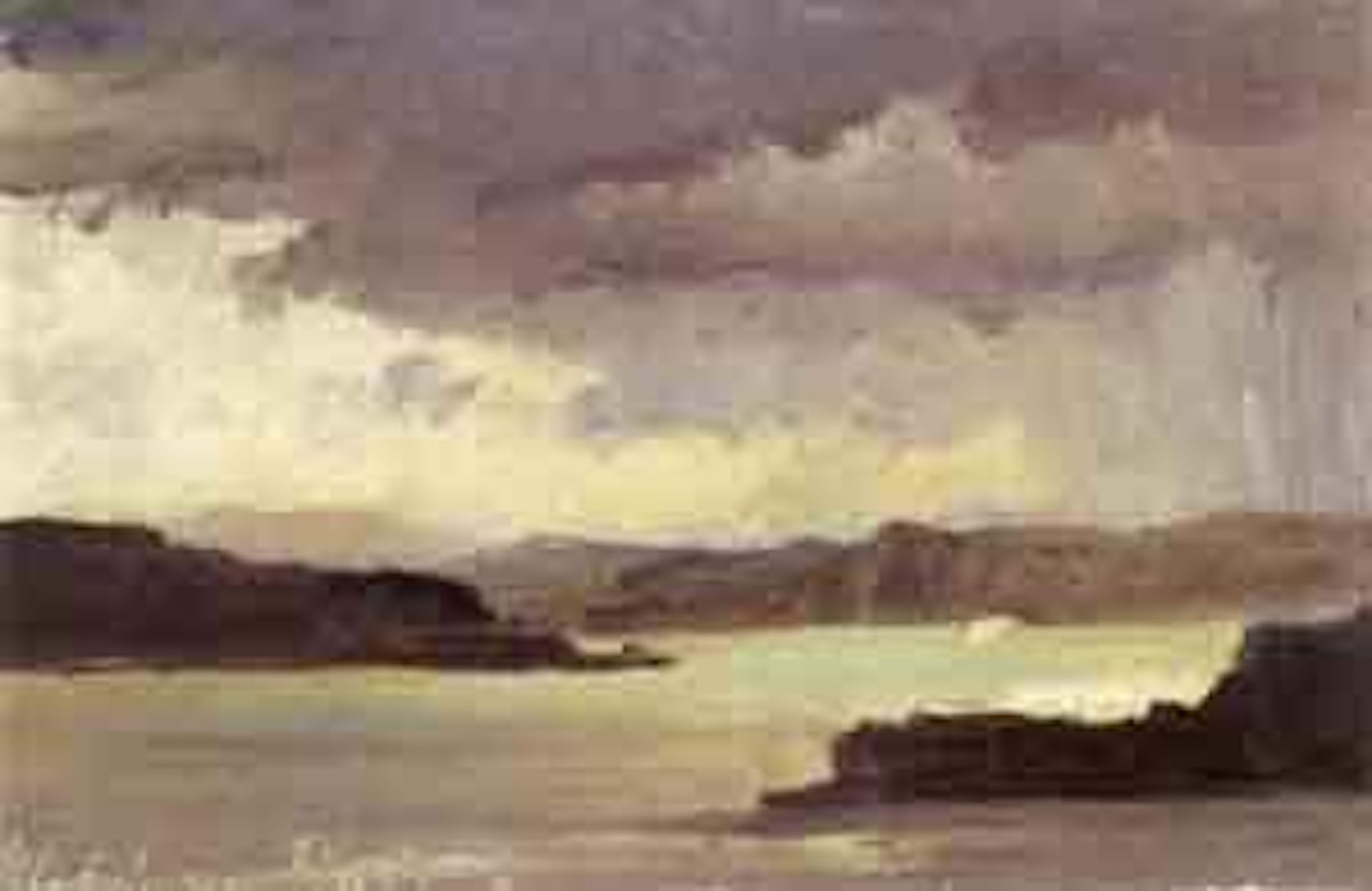Fjord landscape by Fritz Thaulow
