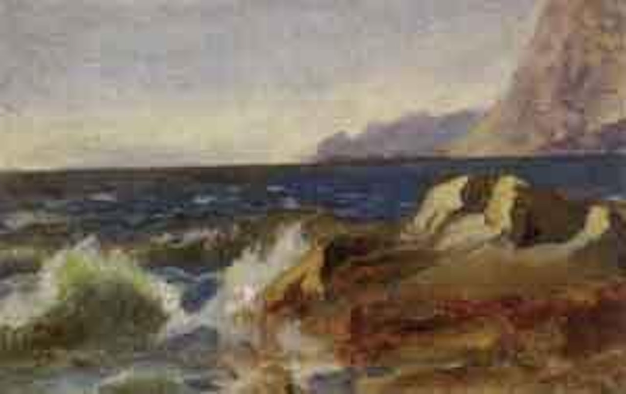 Coastal landscape by Fritz Thaulow