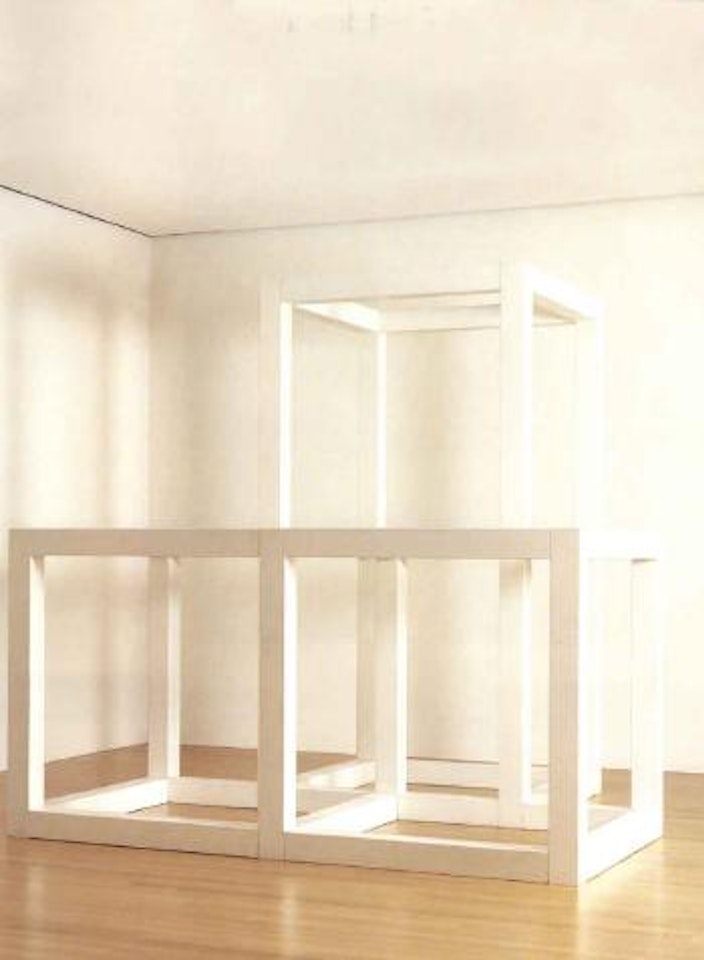 Modular cubes by Sol LeWitt