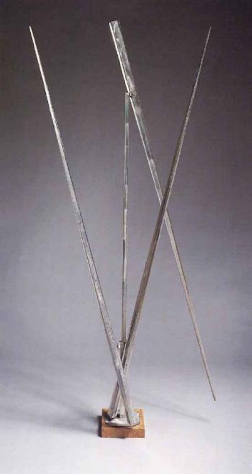 Untitled - three lines up and down by George Rickey