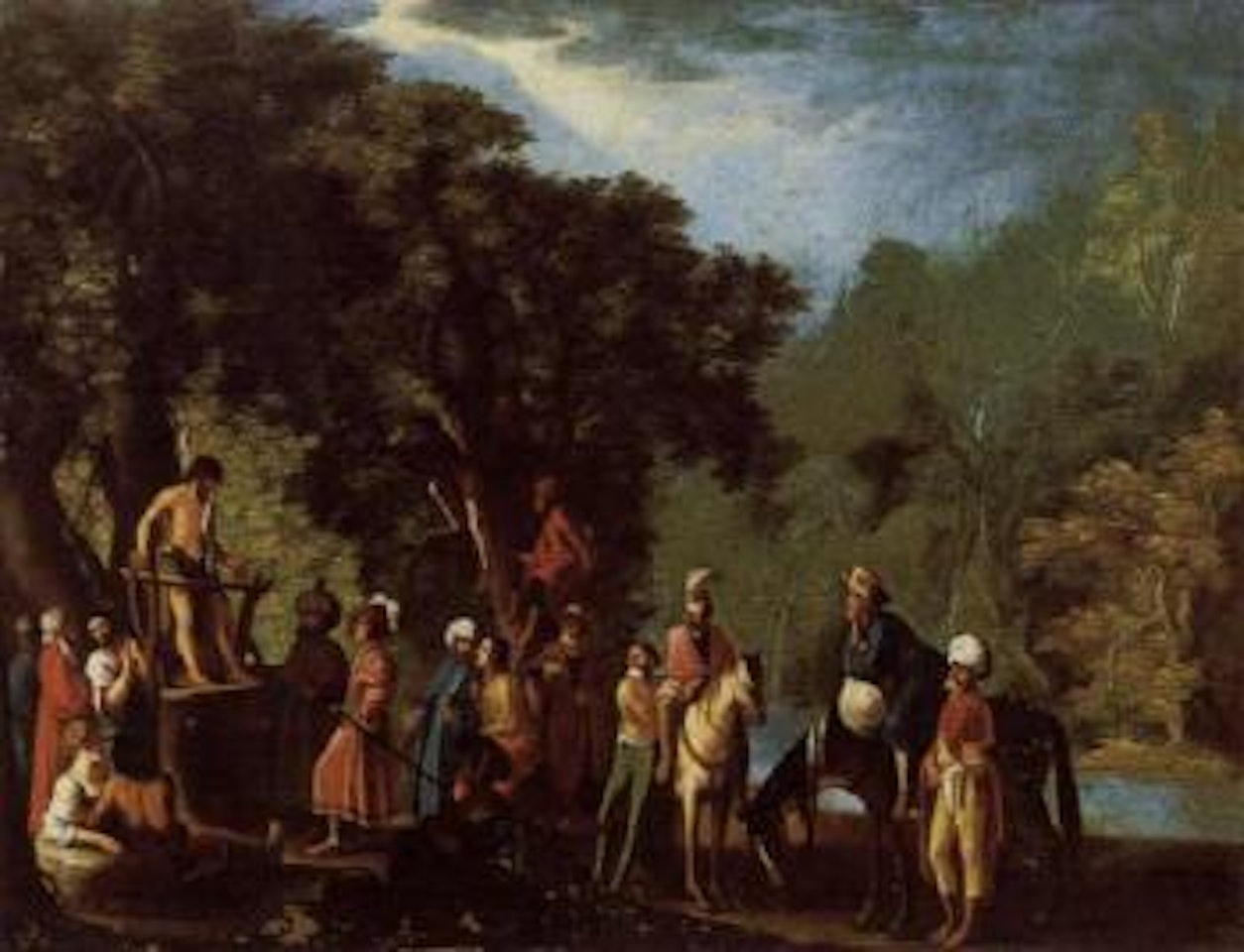 Landscape with St John the Baptist preaching by David Teniers II