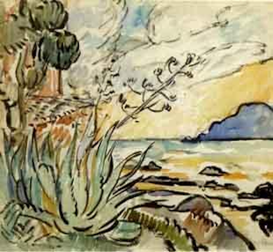 Les pins parasols au bord de la mer by Louis Valtat