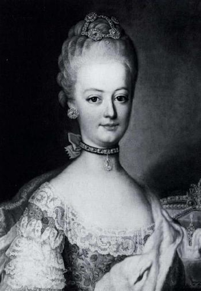 Portrait of young princess by Continental School