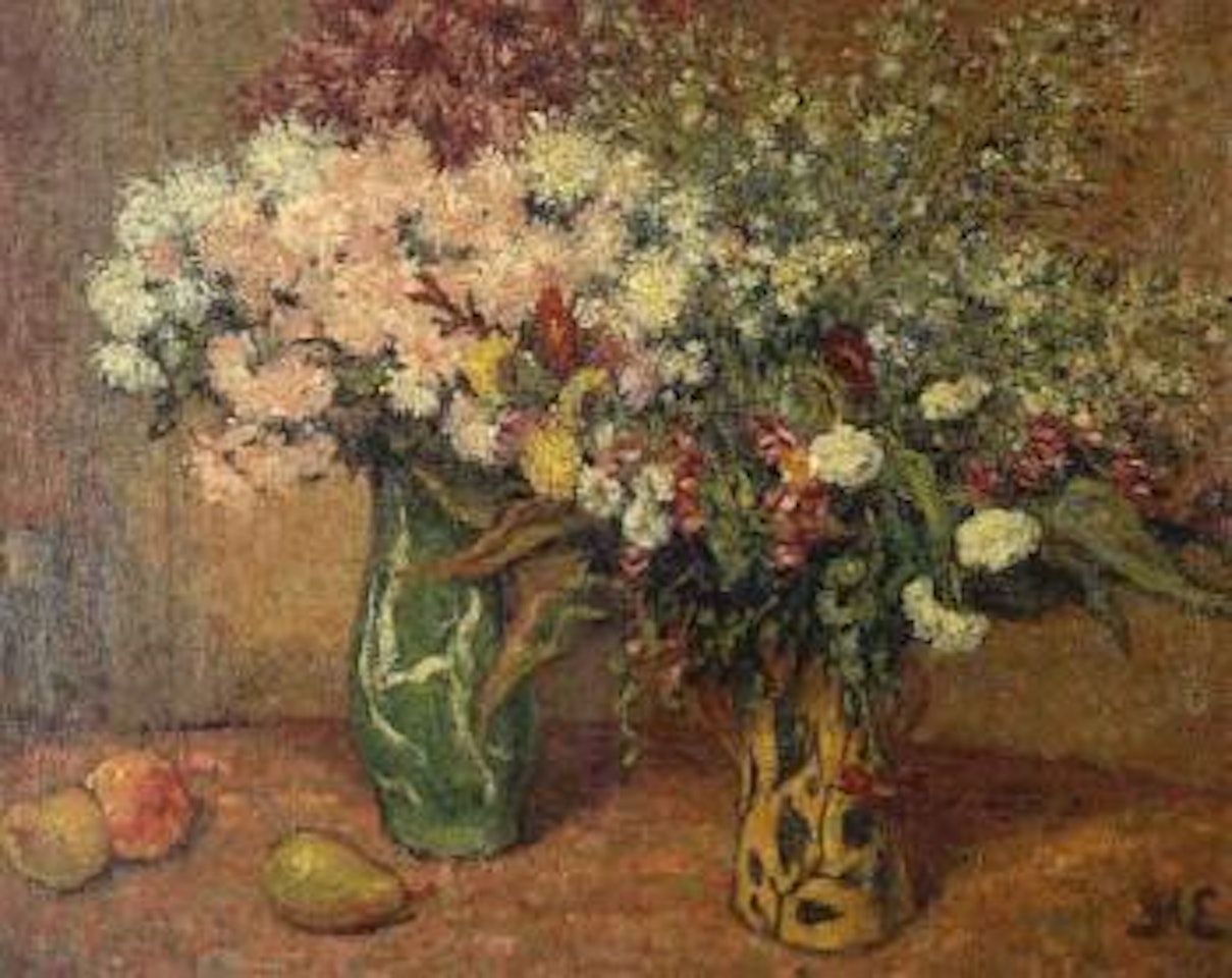 Deux vases de fleurs by Georges d’Espagnat