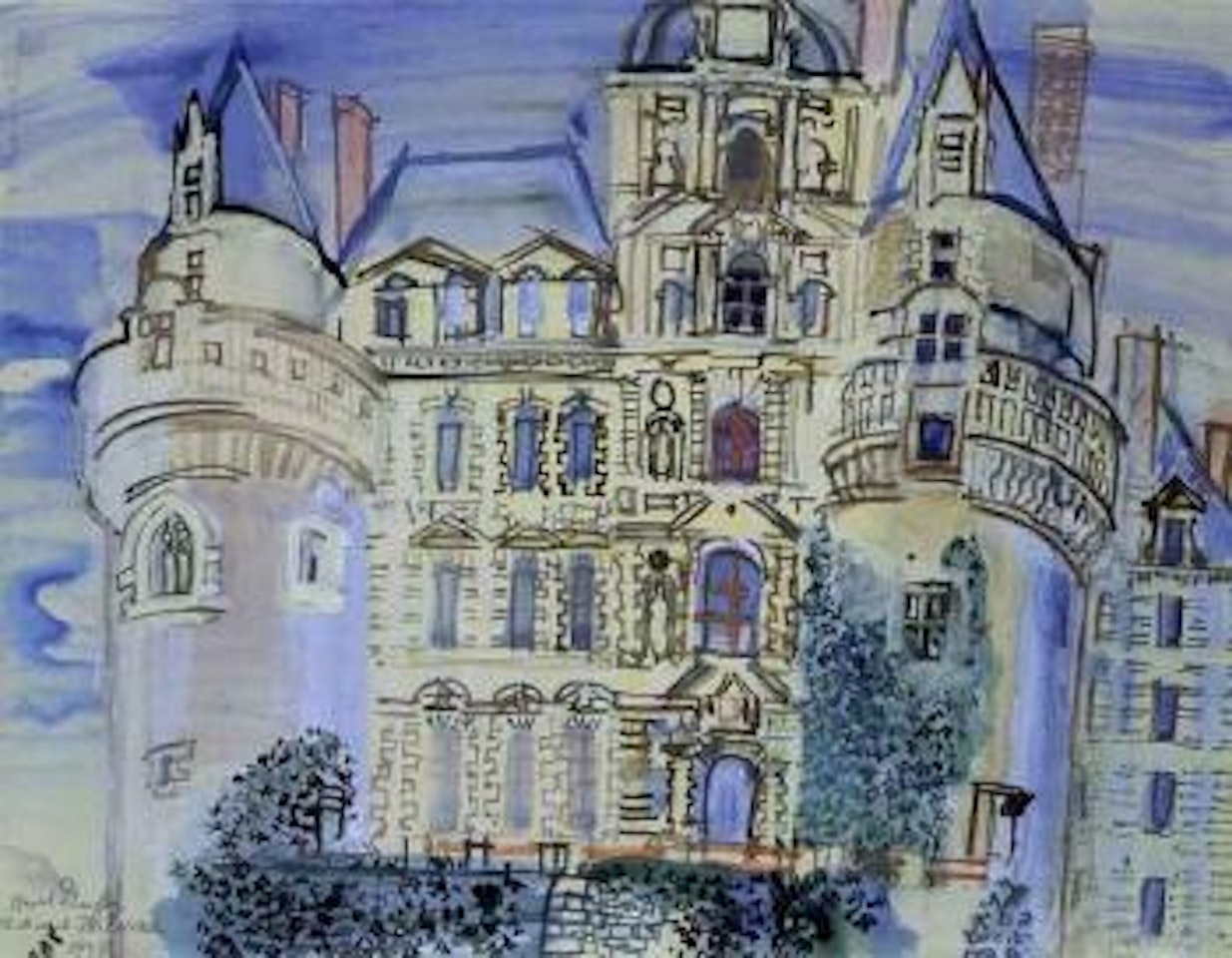 Chateau de Brissac by Raoul Dufy