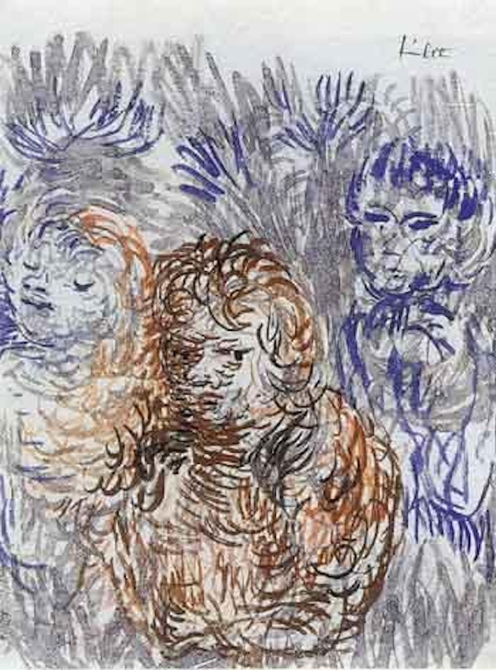Sister and young boy by Paul Klee