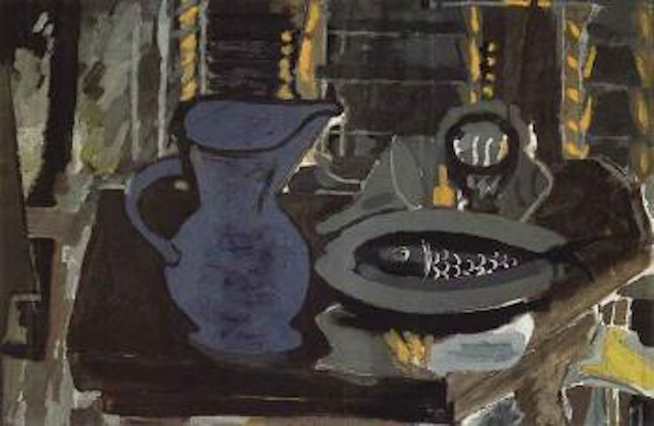 Pot et poisson by Georges Braque