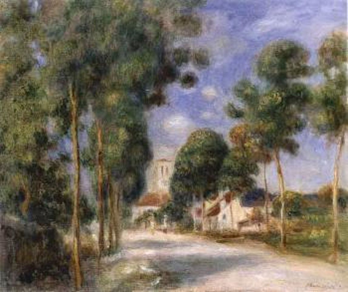 Entree du vilage d'Essoyes by Pierre-Auguste Renoir