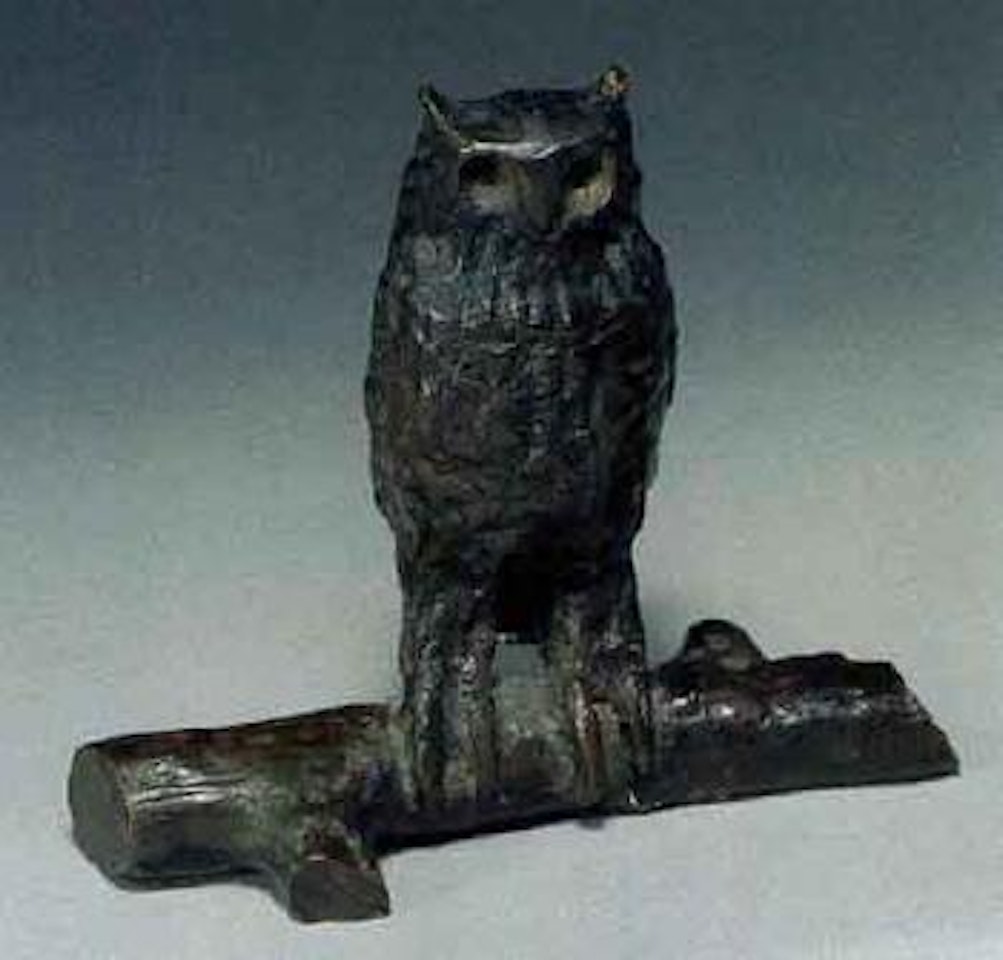 Hibou sur une branche by Diego Giacometti