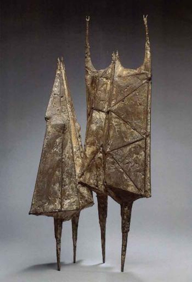 Teddy boy and girl II by Lynn Chadwick