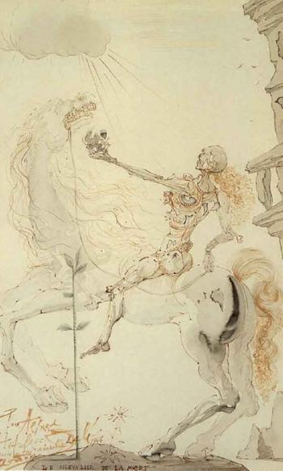 Le chevalier de la mort by Salvador Dali