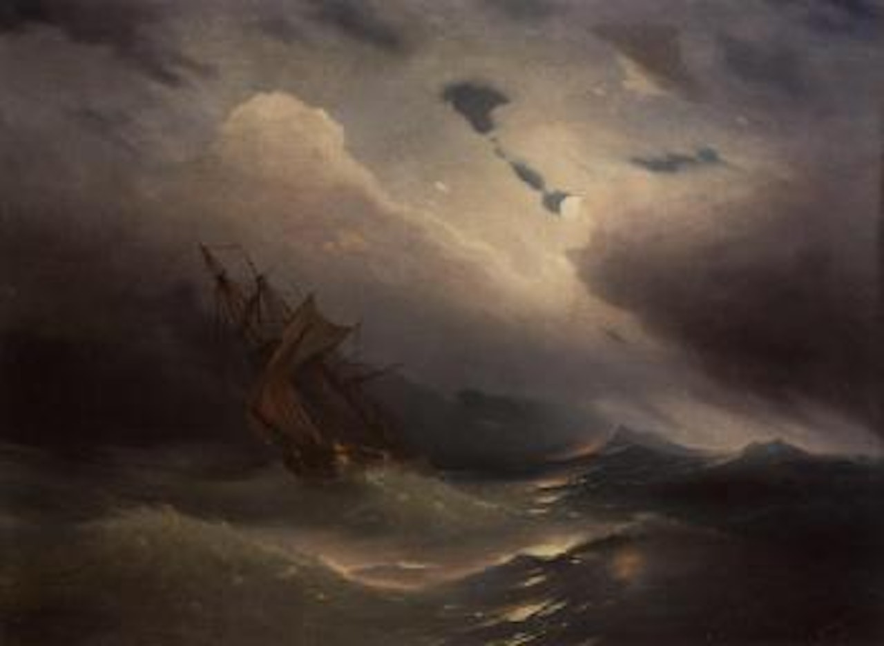 Storm off the coast of Feodosia by Ivan Konstantinovich Aivazovsky
