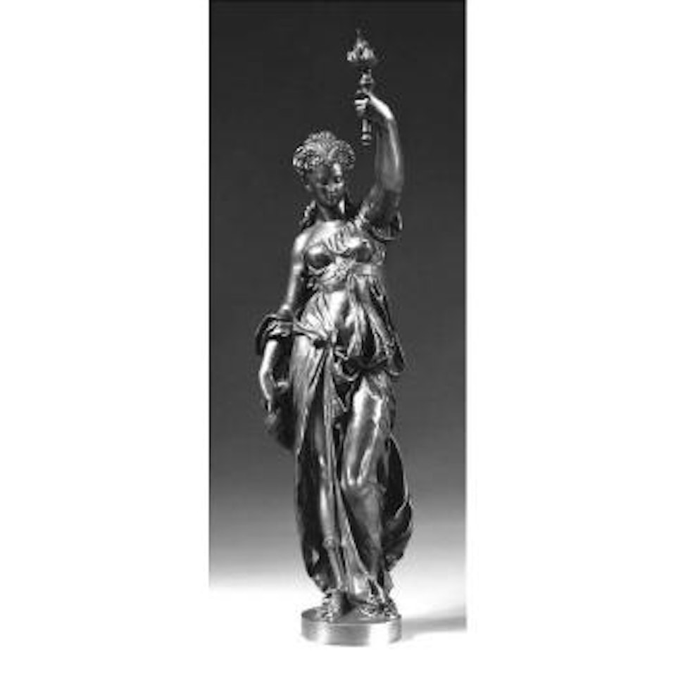 Woman holding a torch by Mathurin Moreau