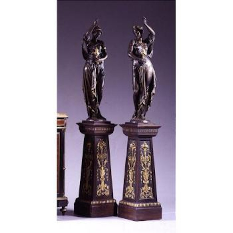 Figures on stands by Albert-Ernest Carrier-Belleuse