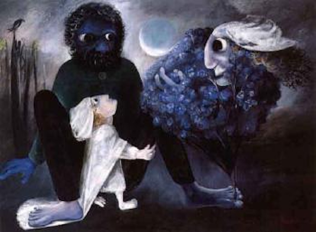 Bridegroom waiting for hid bride to grow up by Arthur Merric Bloomfield Boyd
