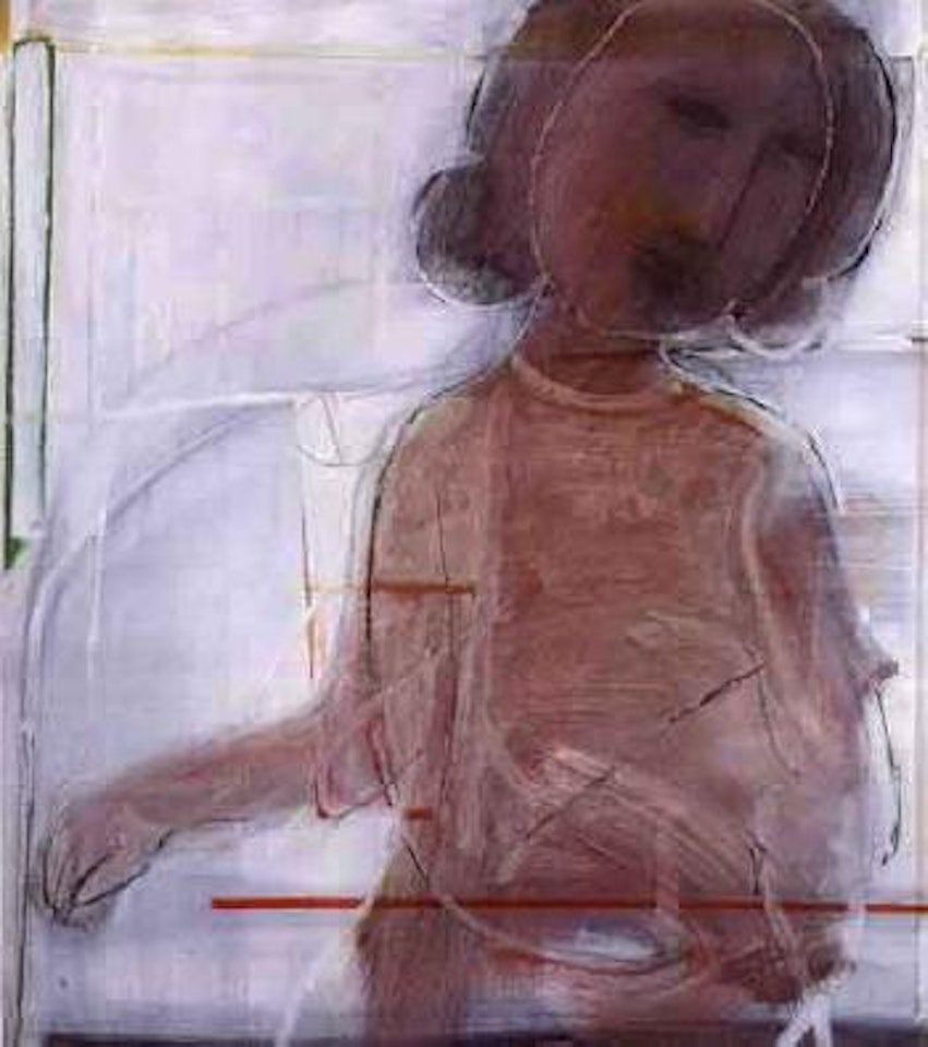 Girl at the table by Charles Blackman