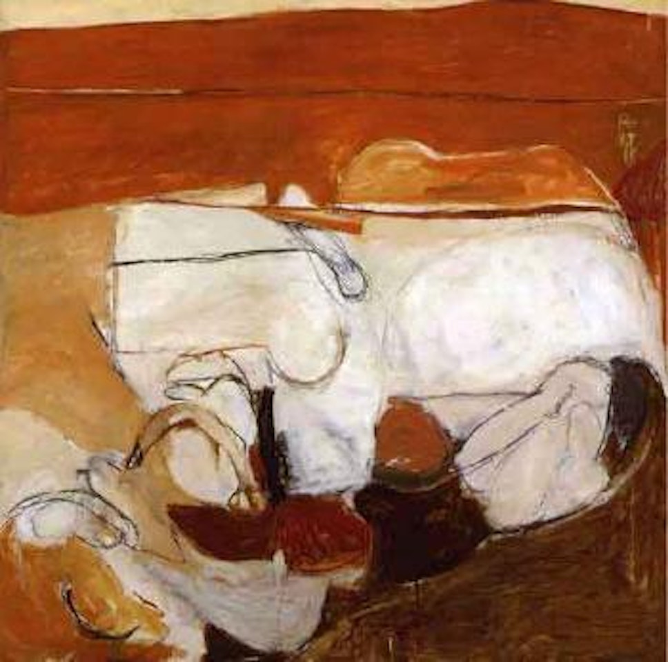 Untitled warm painting by Brett Whiteley