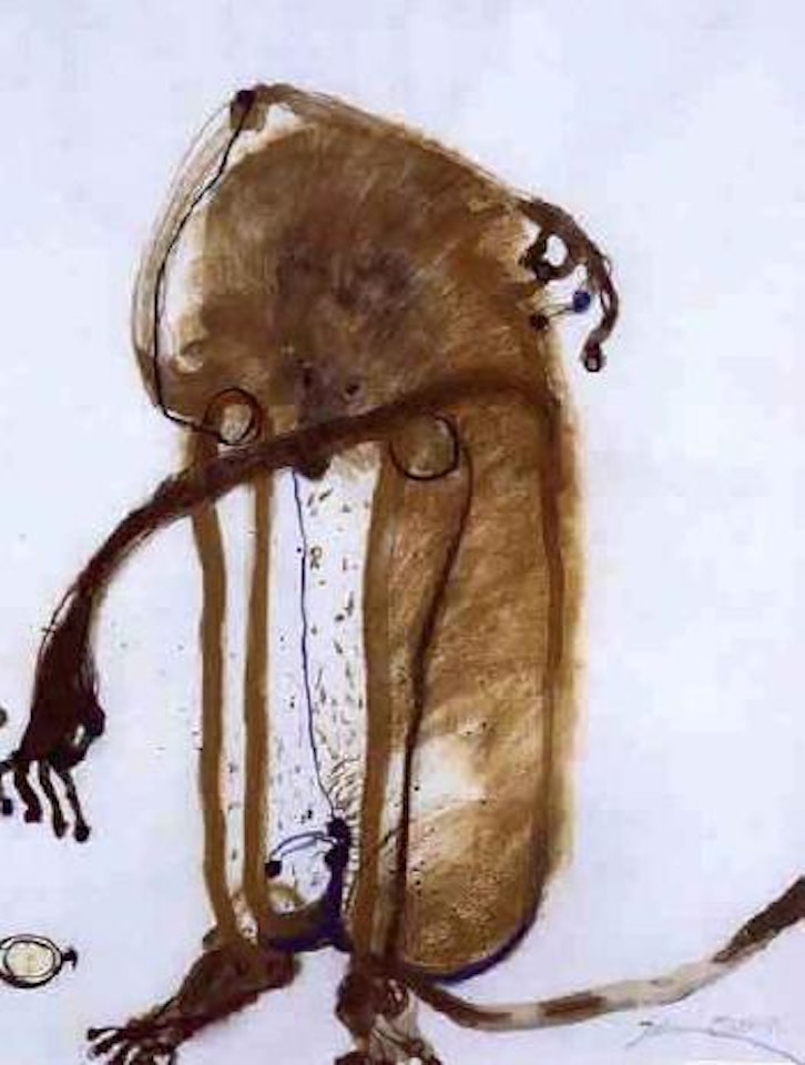 Monkey confused by the 20th century by John Olsen