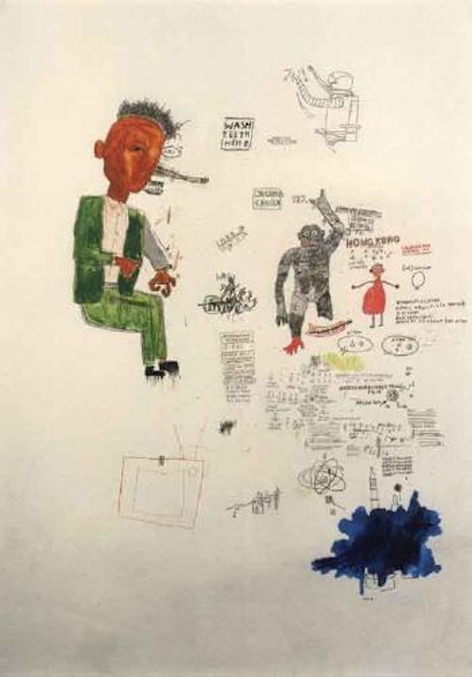 Untitled - wash teeth here by Jean-Michel Basquiat