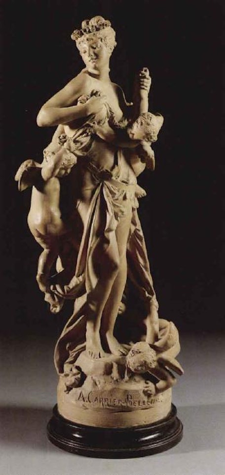Nymph with three amorini by Albert-Ernest Carrier-Belleuse