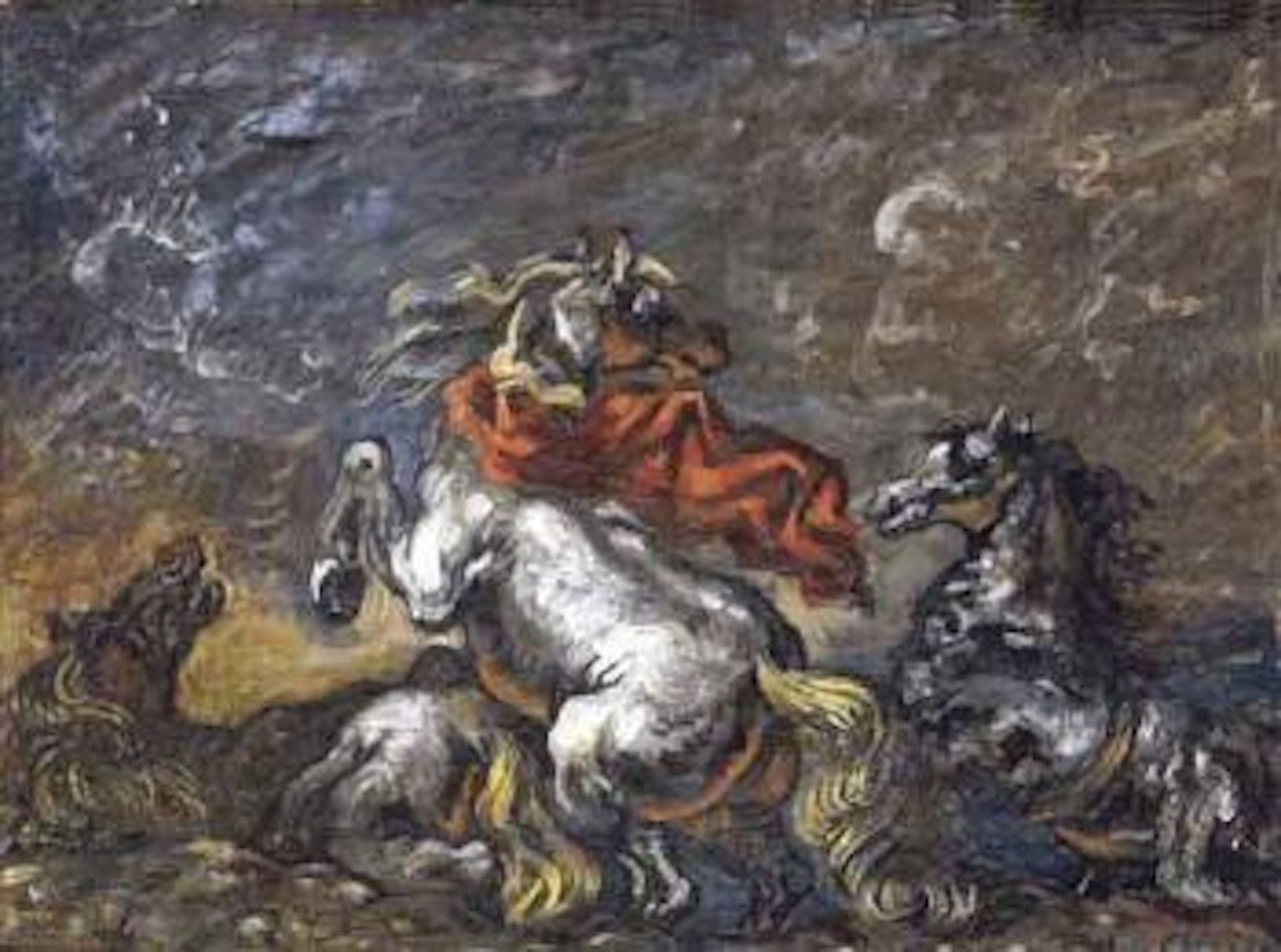 Angry horses by Giorgio de Chirico