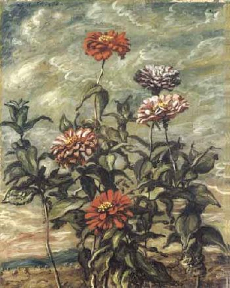 Zinnias by Giorgio de Chirico