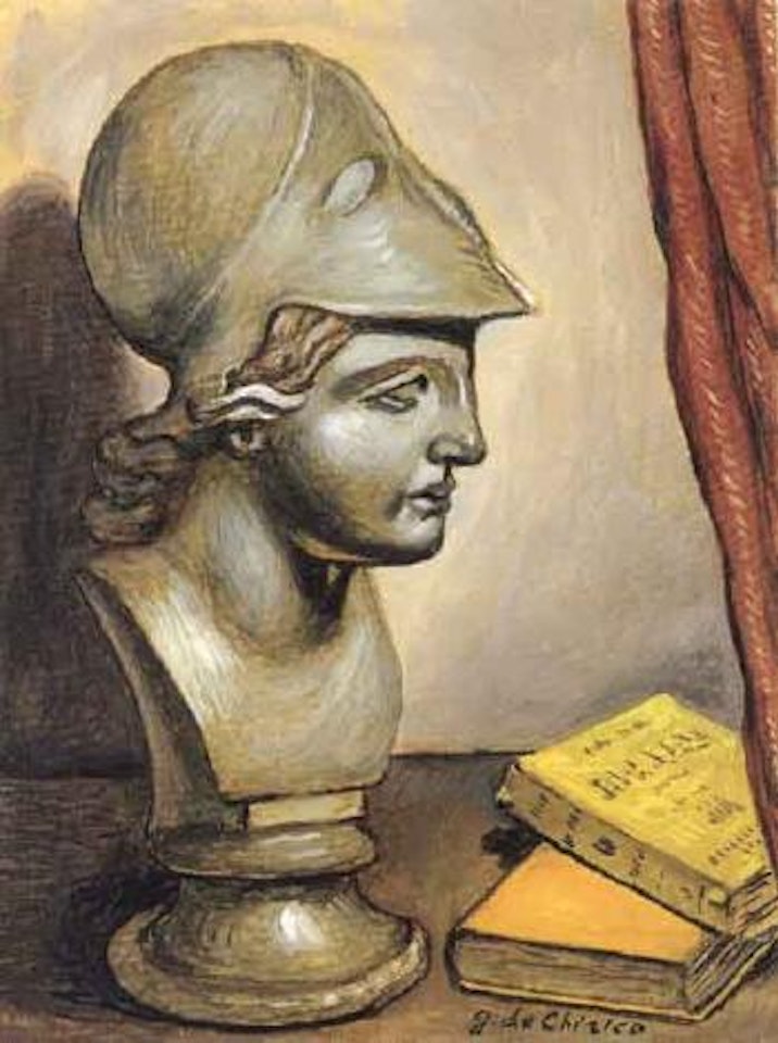 Minerva bust by Giorgio de Chirico