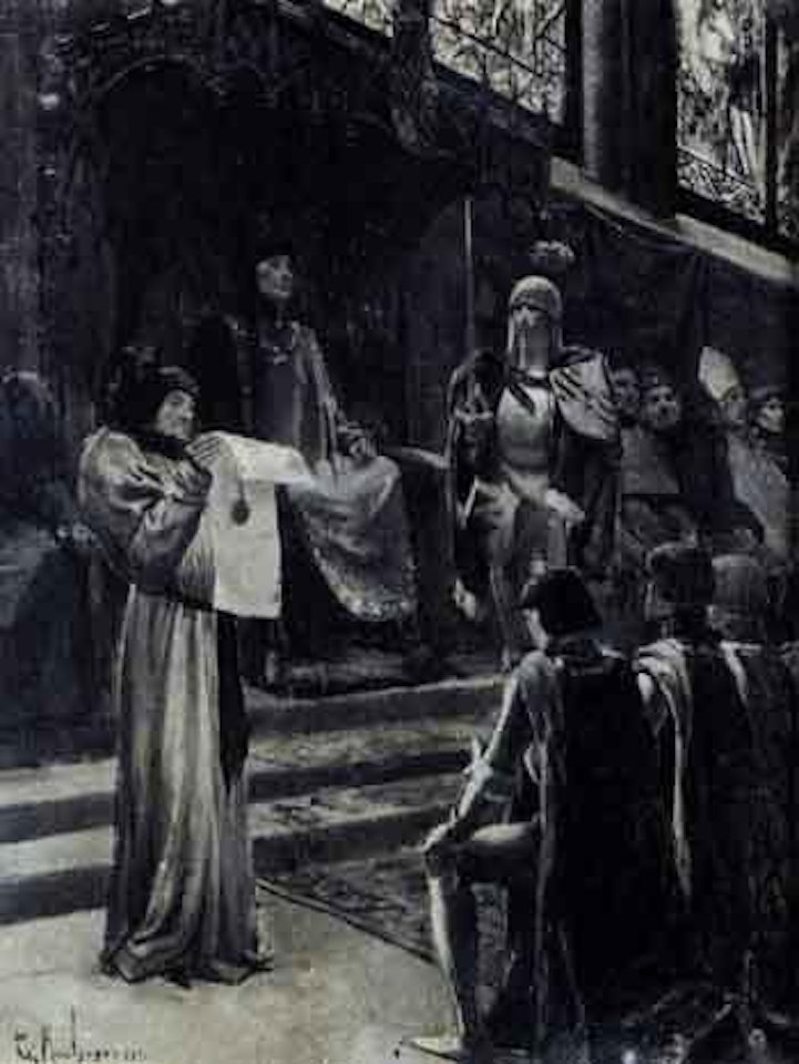La cour du roi by Georges Antoine Rochegrosse