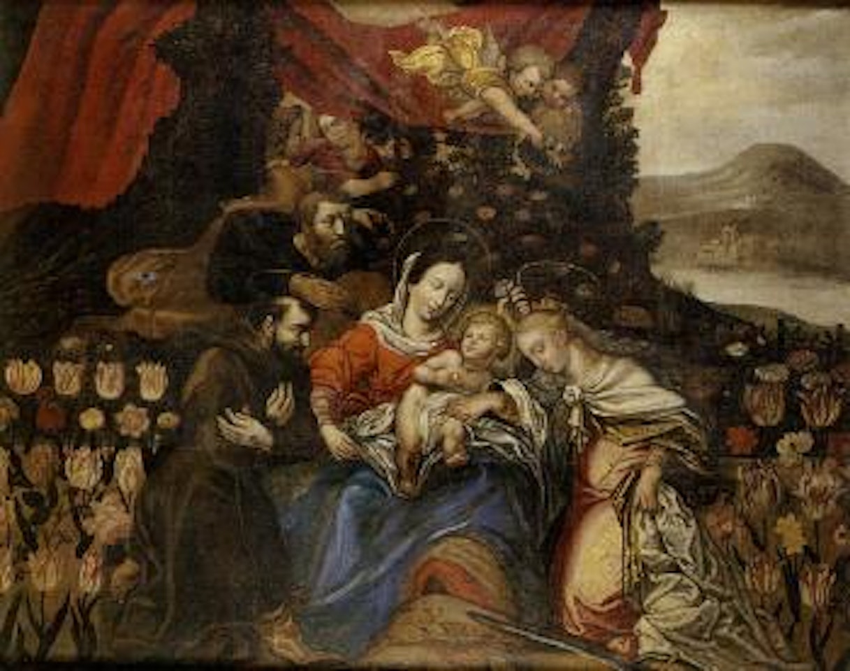 Mariage mystique de Sainte Catherine by French School