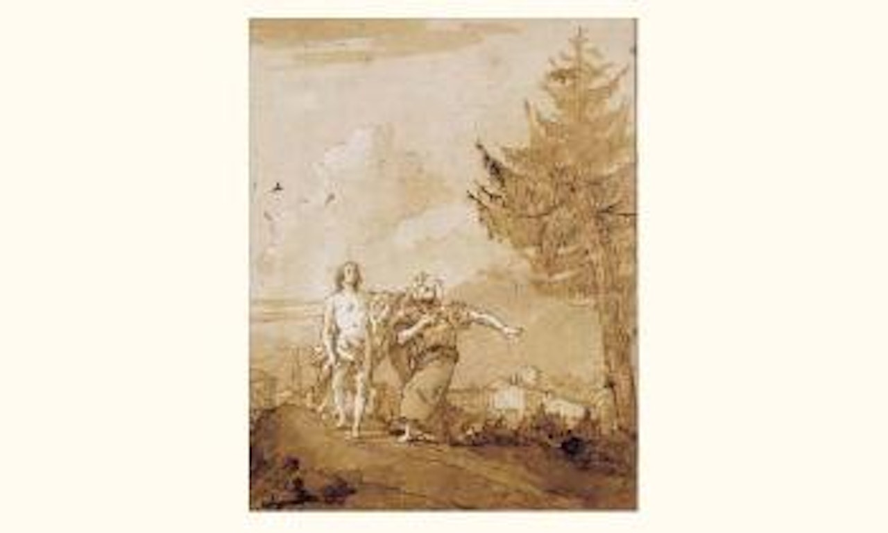 Domine, quo vadis? - Lord, where are you going? by Giovanni Domenico Tiepolo