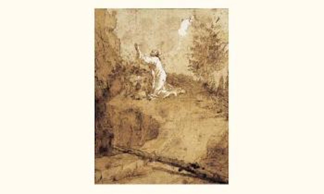 Christ in the olive grove by Giovanni Domenico Tiepolo